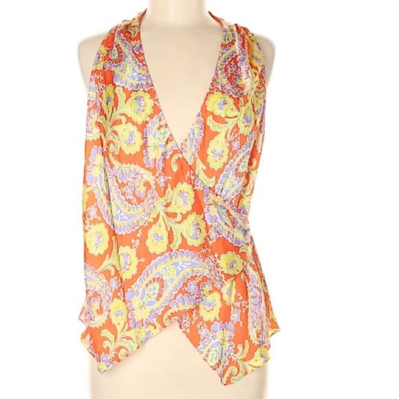 Lauren Ralph Lauren sleeveless Faux Wrap Halter - Picture 1 of 6